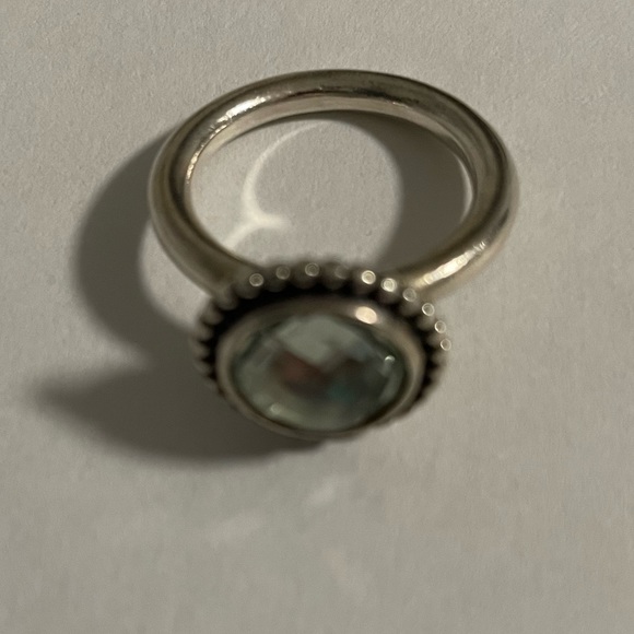 PANDORA Autumn Skies Stackable Ring with Green Amethyst. Size 7. - Picture 3 of 6